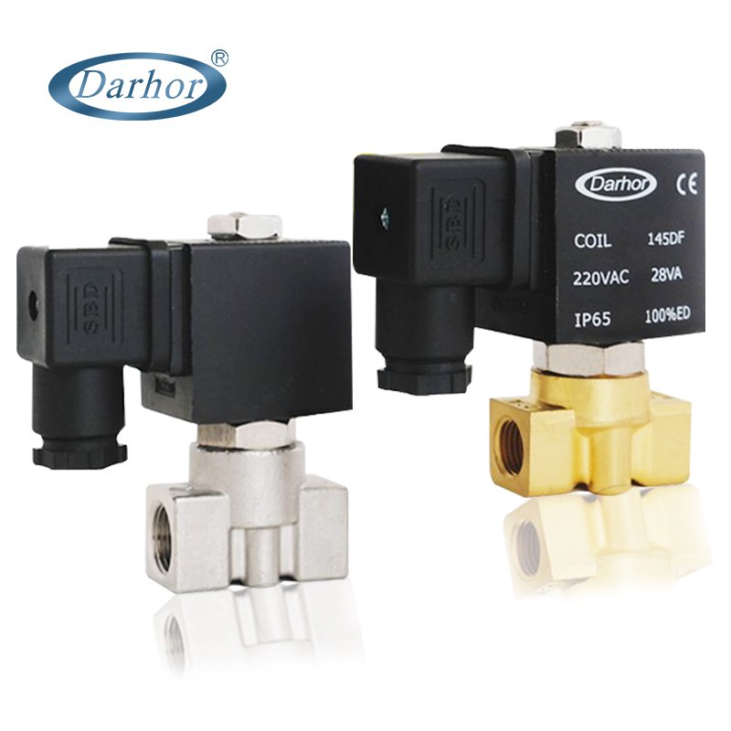 DHSM31 2 way miniature direct acting brass solenoid valve