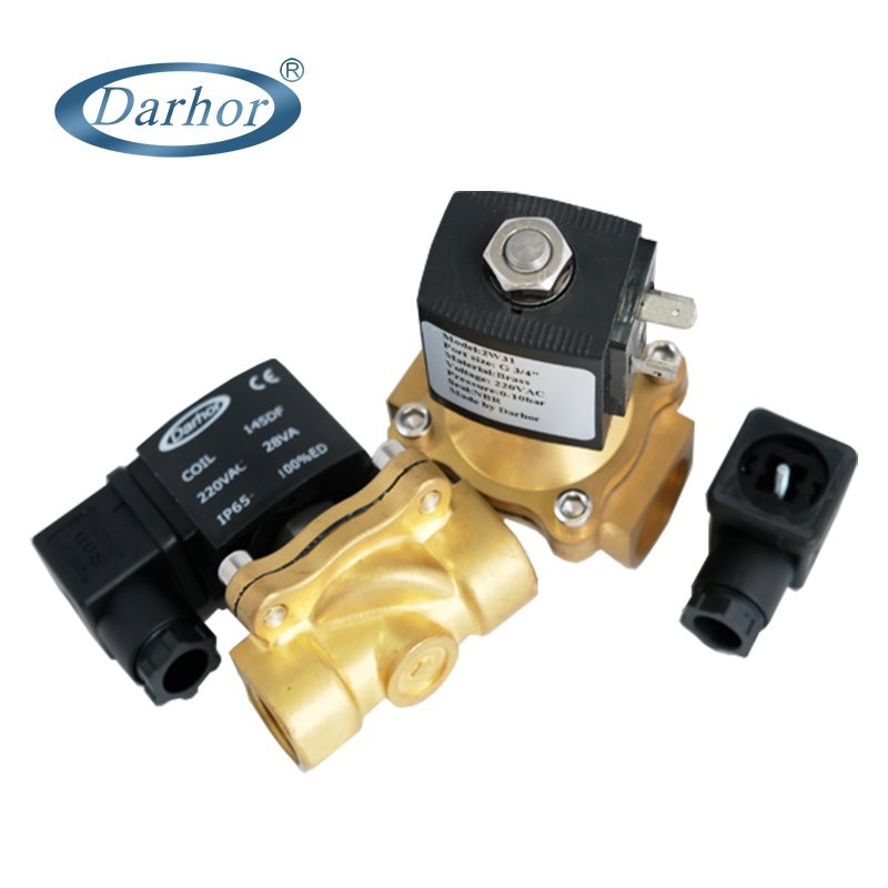DW31 2 way direct acting brass solenoid valve