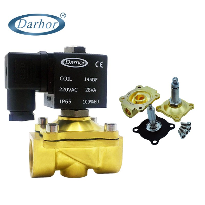 DW31 2 way direct acting brass solenoid valve