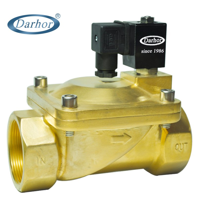 DHD31 2 way pilot operated brass solenoid valve