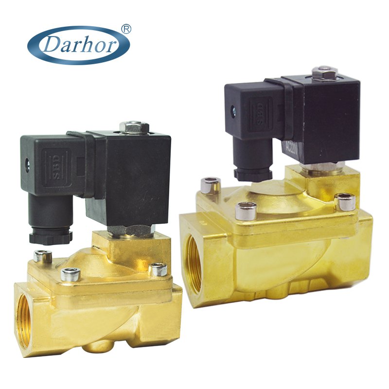 DHD31 2 way pilot operated brass solenoid valve