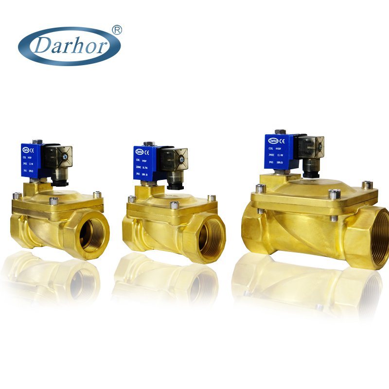 DHD31 2 way pilot operated brass solenoid valve