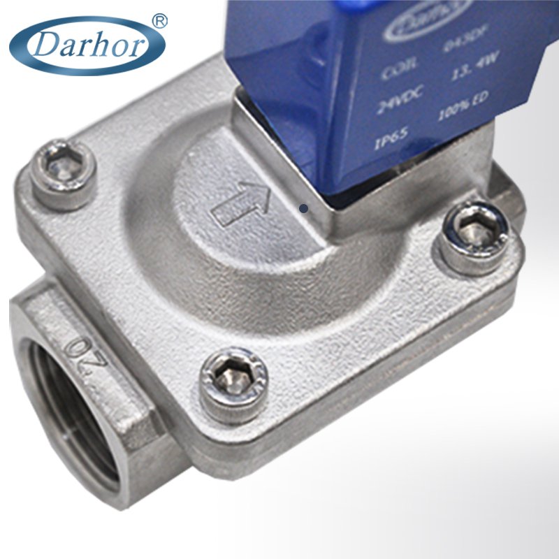 DHD31 2 way pilot operated SS solenoid valve