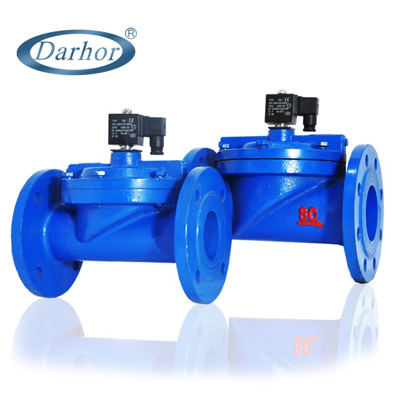 DF flange 2 way pilot operated solenoid valve