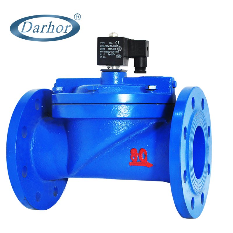 DF flange 2 way pilot operated solenoid valve