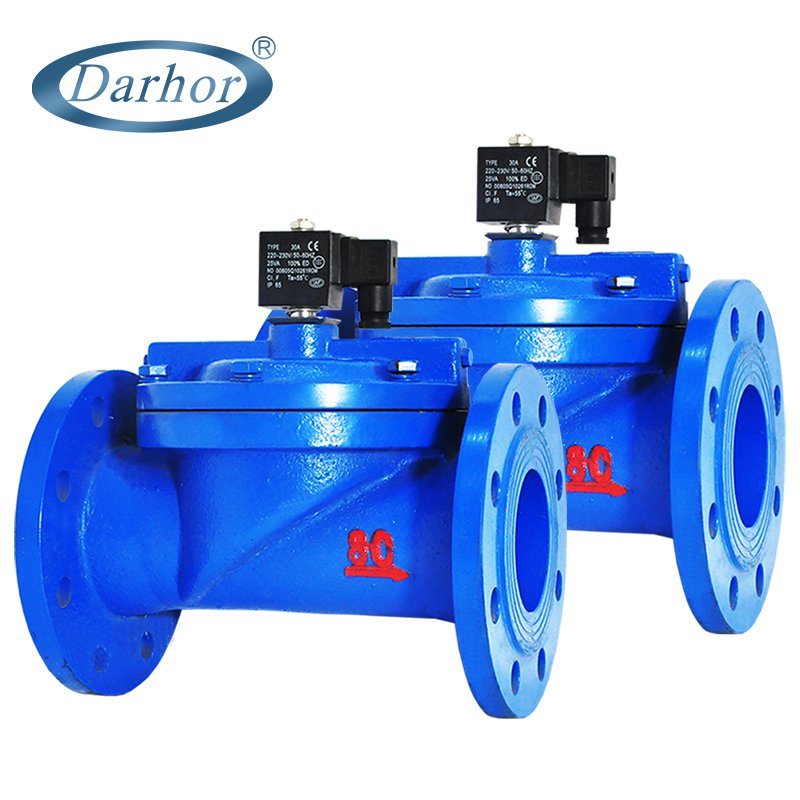 DF flange 2 way pilot operated solenoid valve