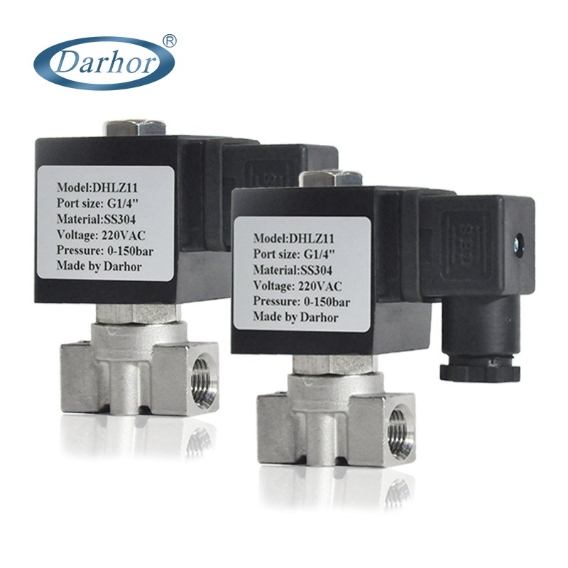 DHLZ11 2 way high pressure brass SS304 solenoid valve