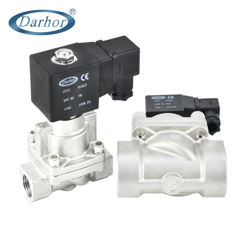 DHY 2 way piston high pressure SS solenoid valve