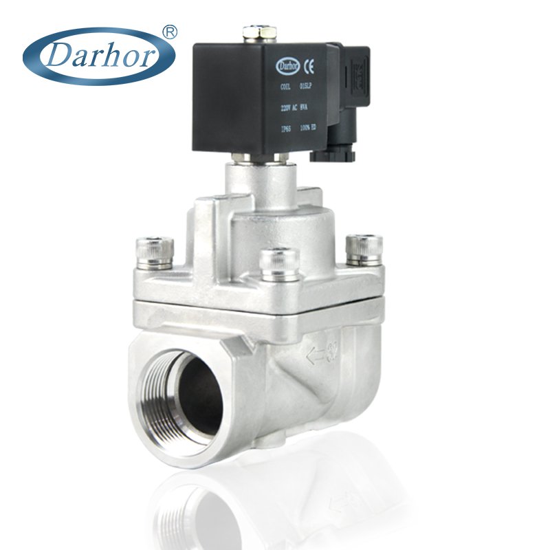 DHY 2 way piston high pressure SS solenoid valve