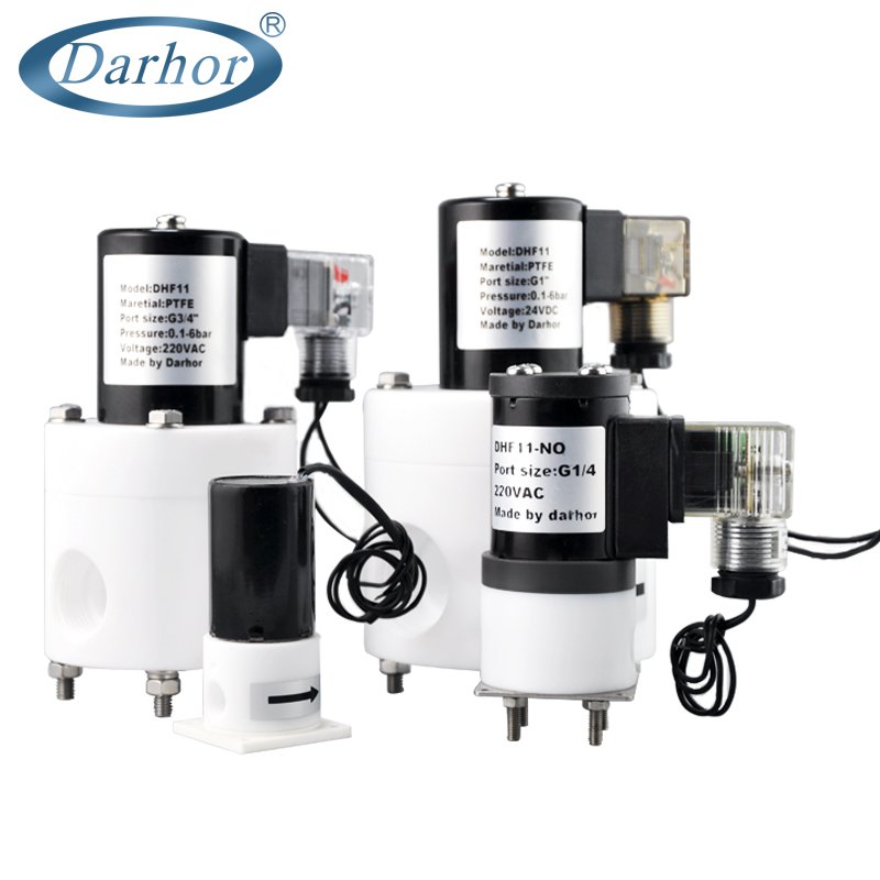 DHF11 2 way anti-corrosive PTFE solenoid valve