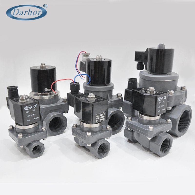 DHF21 2 way anti-corrosive UPVC、CPVC solenoid valve