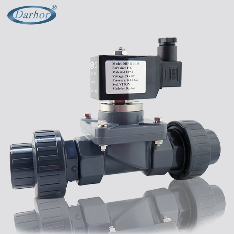DHF21 2 way anti-corrosive UPVC、CPVC solenoid valve