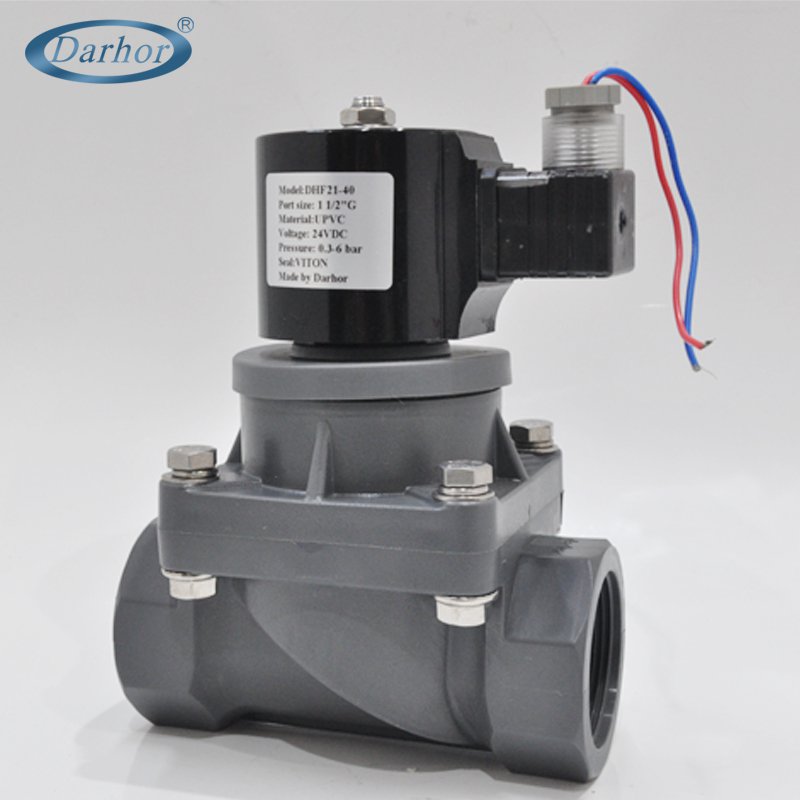 DHF21 2 way anti-corrosive UPVC、CPVC solenoid valve