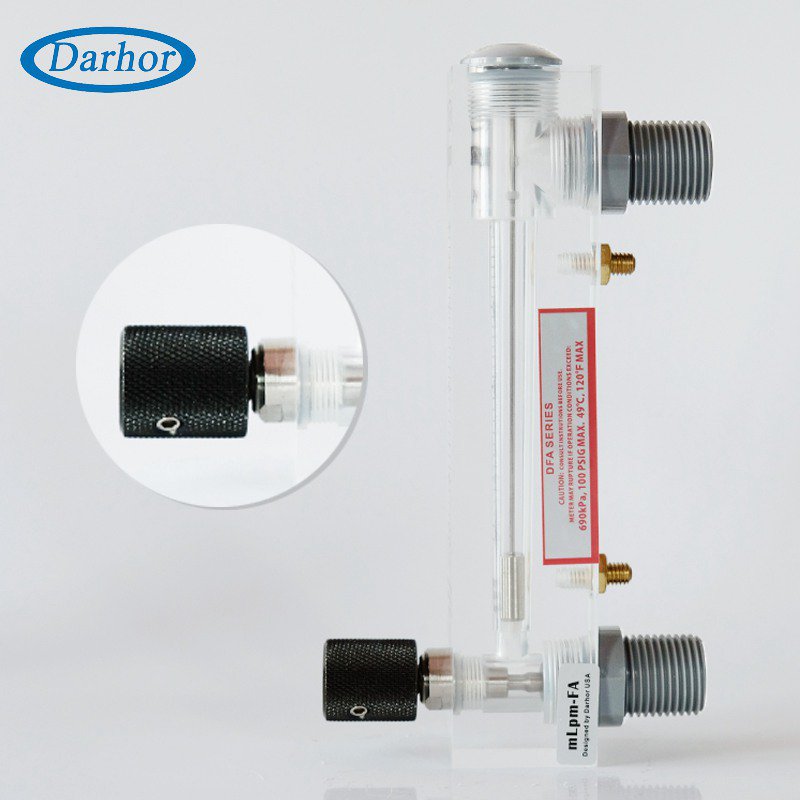 DFA / DFA-T acrylic panel mount flow meter