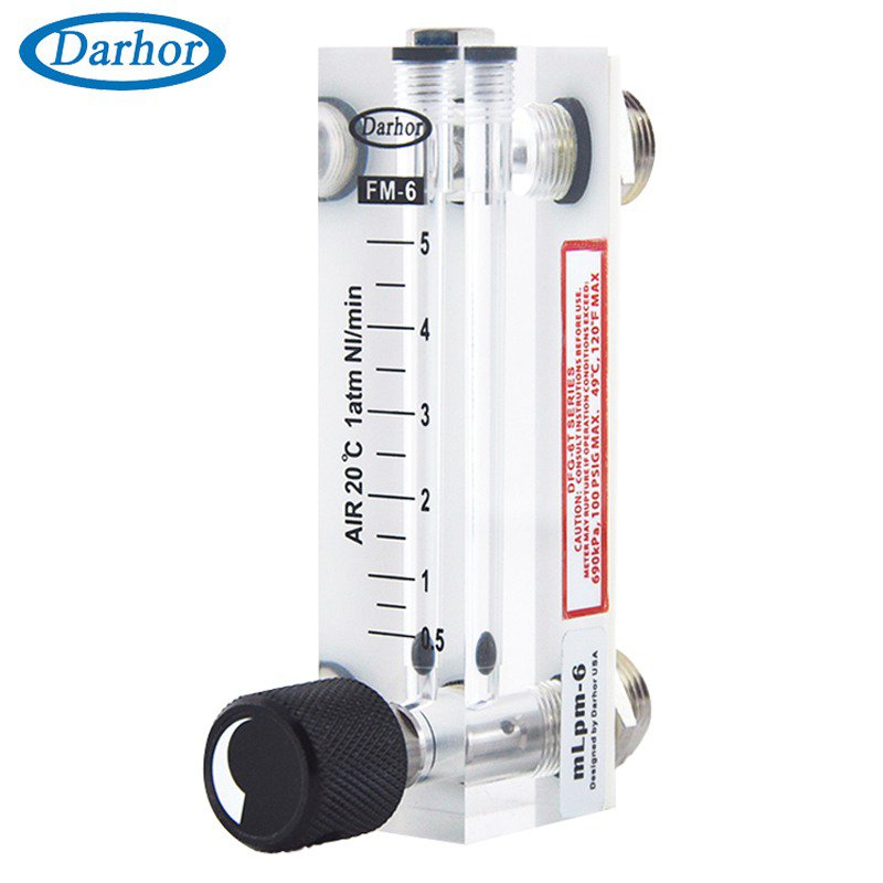 DFG-6T high precision acrylic panel mount flow meter