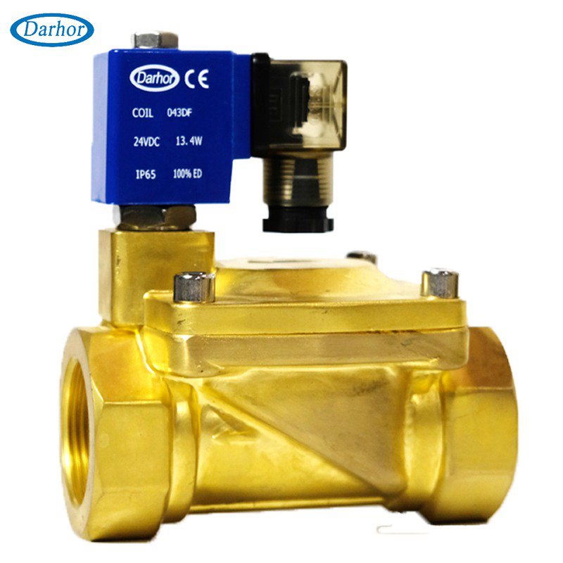 DHD31 2 way pilot operated brass solenoid valve