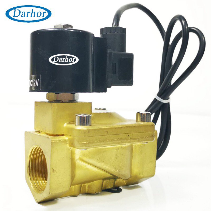 DHDF21 2 way pilot operated underwater fountain brass solenoid valve