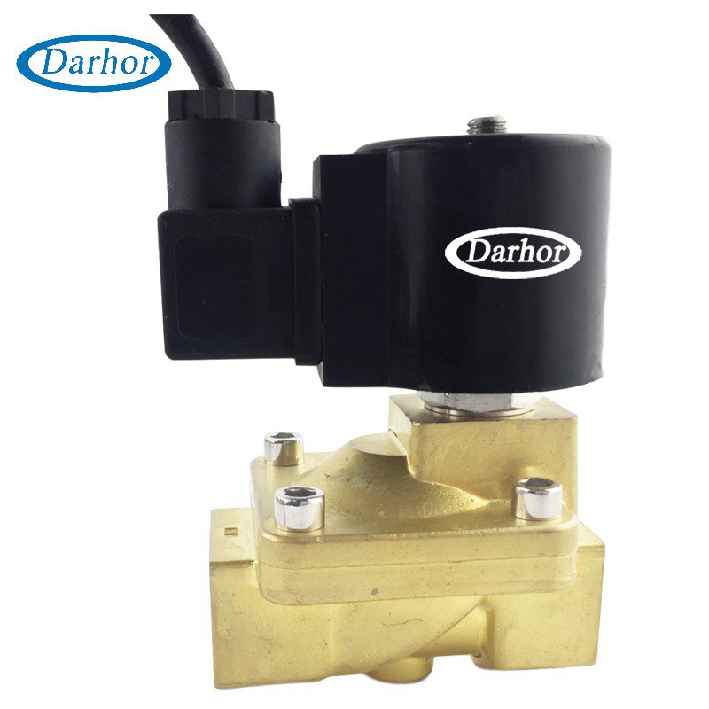 DHDF21 2 way pilot operated underwater fountain brass solenoid valve