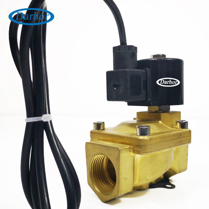 DHDF21 2 way pilot operated underwater fountain brass solenoid valve